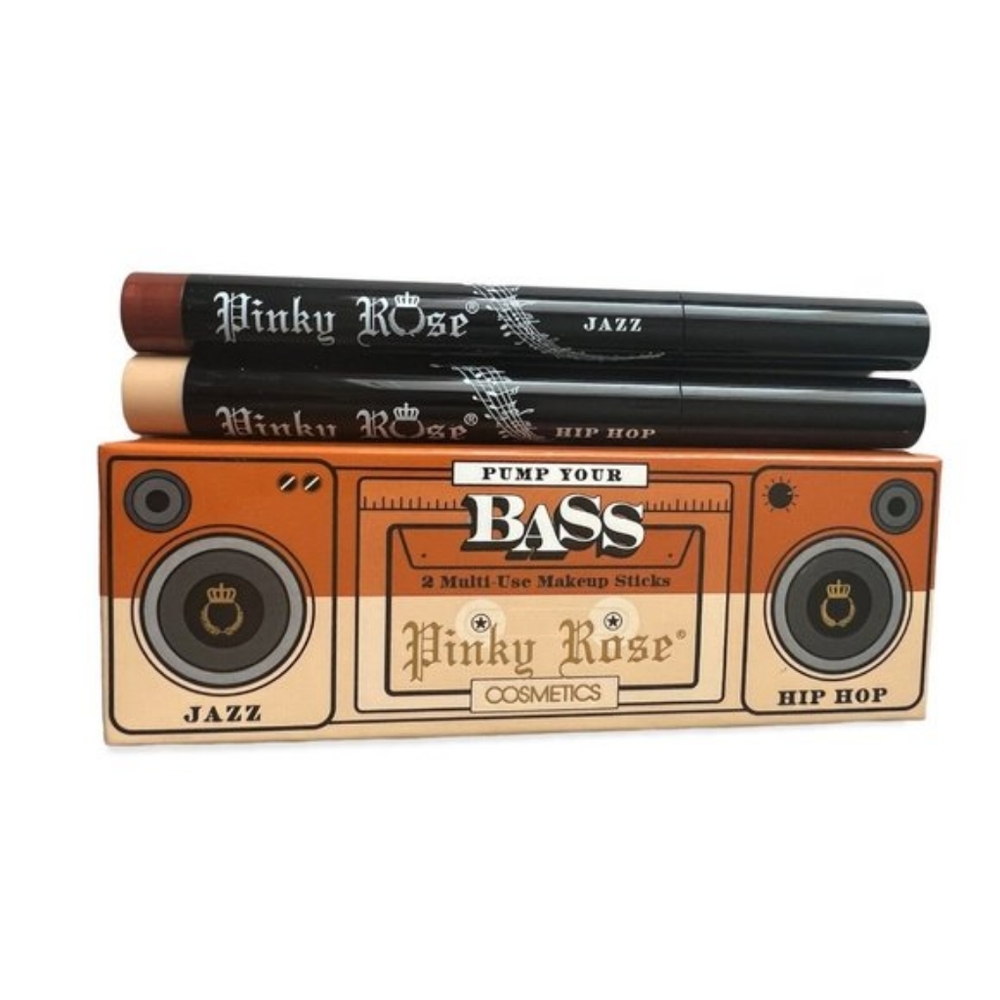 Pinky Rose Cosmetics "Pump Your Bass" (2x Multi-Use Makeup Sticks) NEW
